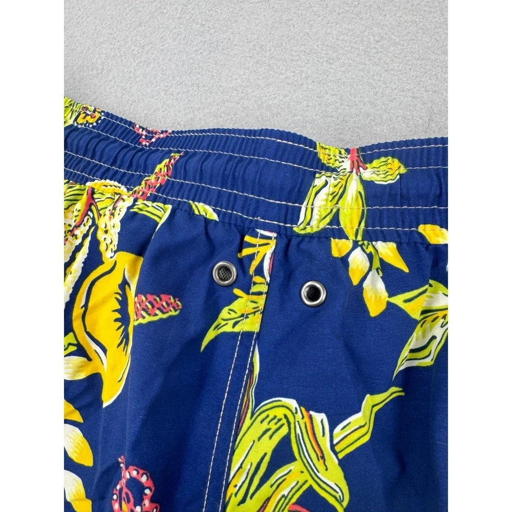 Polo Ralph Lauren Hawaiian Floral Swim Shorts Men's LT Blue Tropical Summer